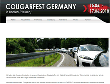 Tablet Screenshot of cougarfest.de